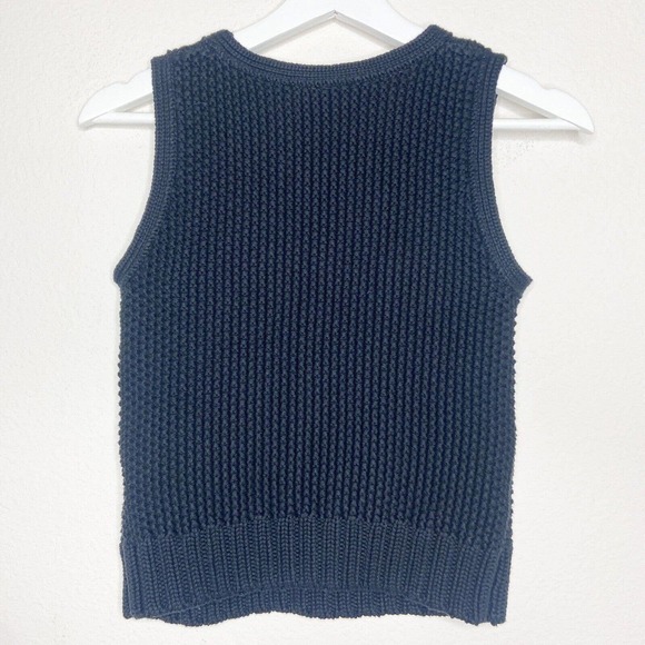 Timo Weiland Cable Knit Black Sweater Vest Sz S - Picture 7 of 8